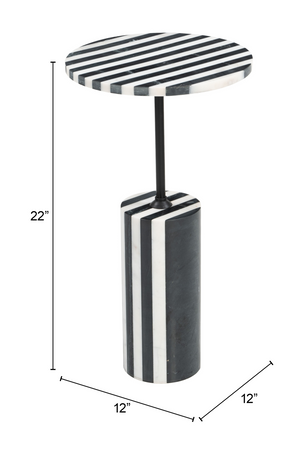 Stripes Marble Side Table | OROA Modern Regles | Oroa.com