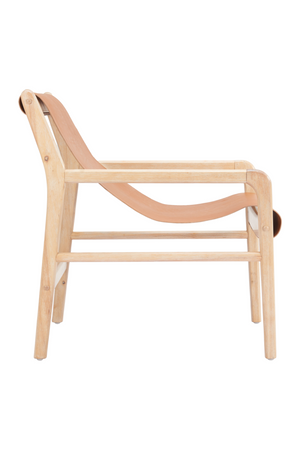 Tan Leather Accent Chair | OROA Modern Doek | Oroa.com