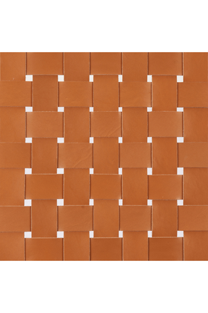 Tan Woven Leather Bar Stool | OROA Modern Bandani | Oroa.com