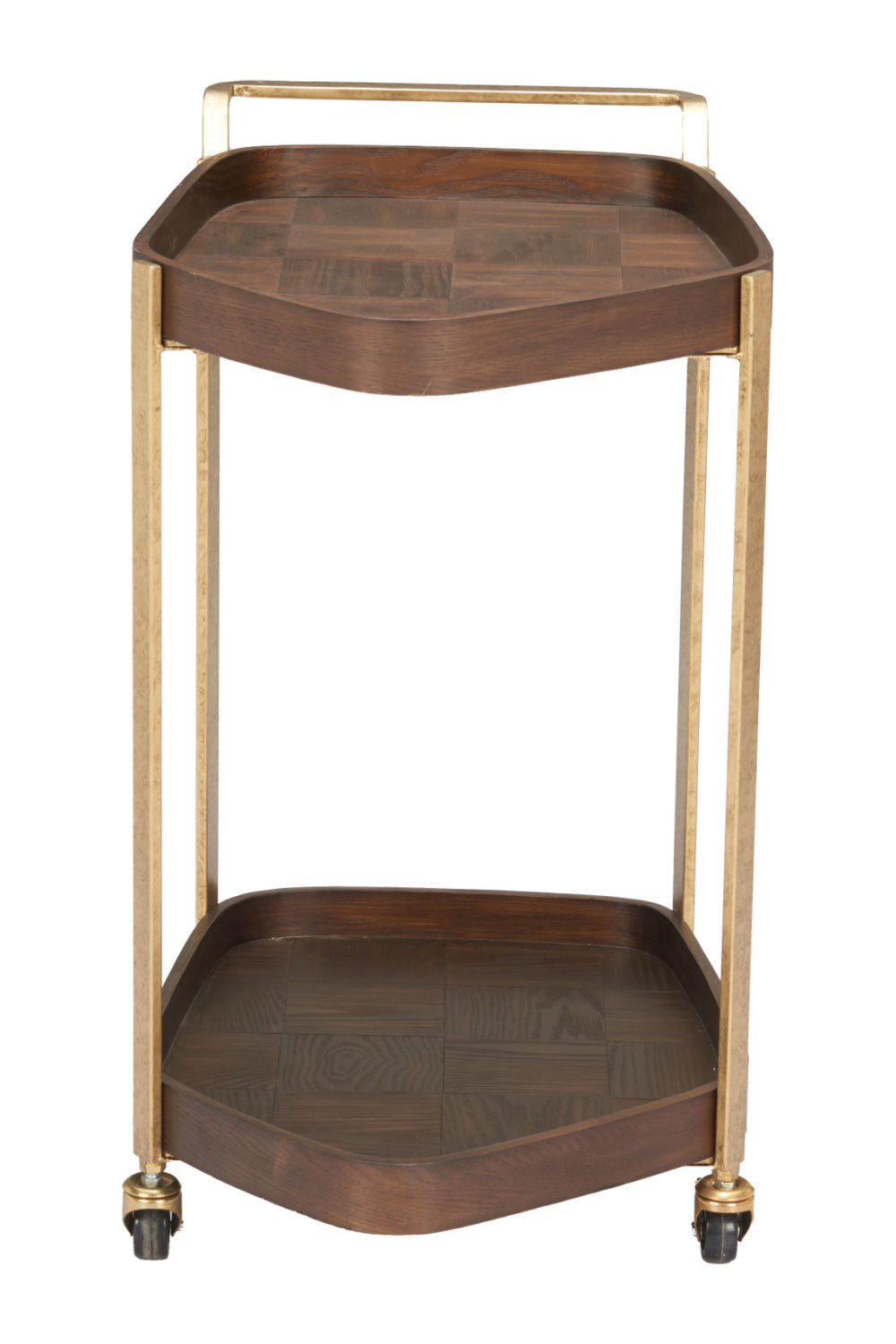 Walnut Veneer Bar Cart | OROA Modern Stela | Oroa.com