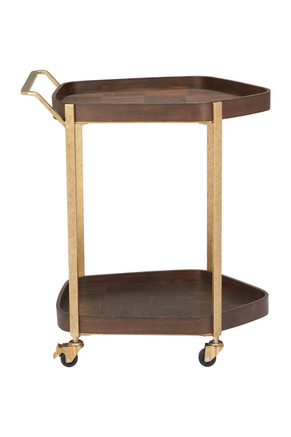 Walnut Veneer Bar Cart | OROA Modern Stela | Oroa.com