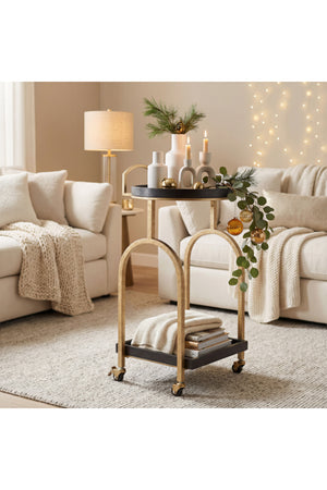 Black Oak Bar Cart | OROA Modern Zukei | Oroa.com