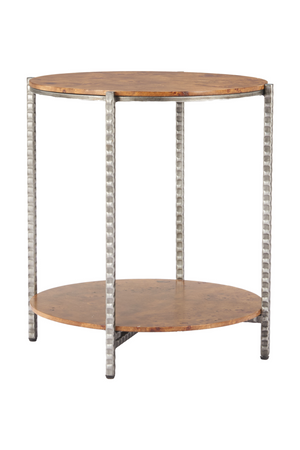 Burl Veneer 2-Layer Side Table | OROA Modern Adna | Oroa.com