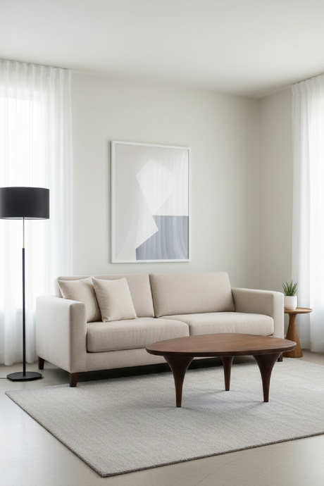 Walnut Finished Coffee Table | OROA Modern Spiker