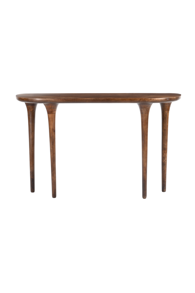 Walnut Finished Console Table | OROA Modern Spiker | Oroa.com