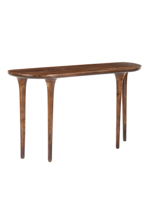 Walnut Finished Console Table | OROA Modern Spiker | Oroa.com