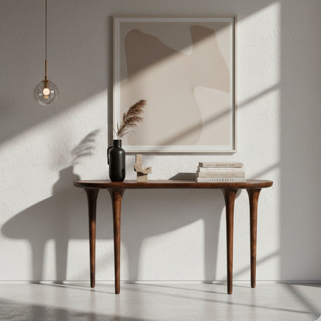   Walnut Finished Console Table | Oroa.com