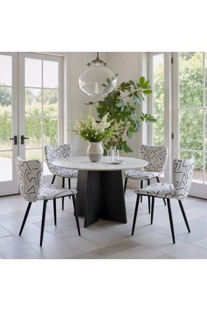 Round White Dining Table | OROA Modern Strela | Oroa.com