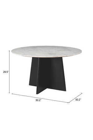 Round White Dining Table | OROA Modern Strela | Oroa.com