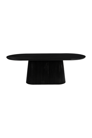 Black Mango Wood Dining Table | OROA Modern Sulco | Oroa.com