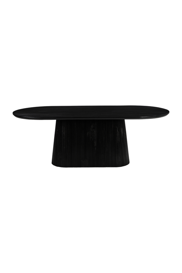 Black Mango Wood Dining Table | OROA Modern Sulco | Oroa.com