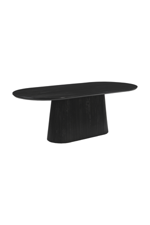 Black Mango Wood Dining Table | OROA Modern Sulco | Oroa.com
