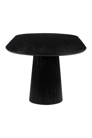 Black Mango Wood Dining Table | OROA Modern Sulco | Oroa.com