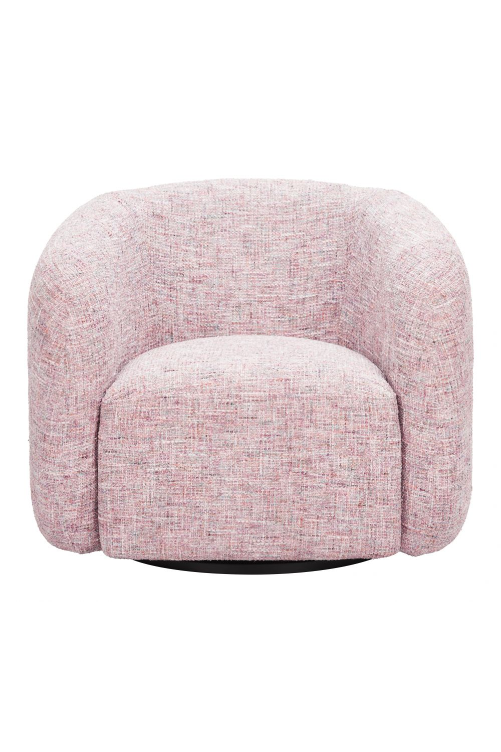 Pink Tweed Swivel Chair | OROA Modern Refine | Oroa.com