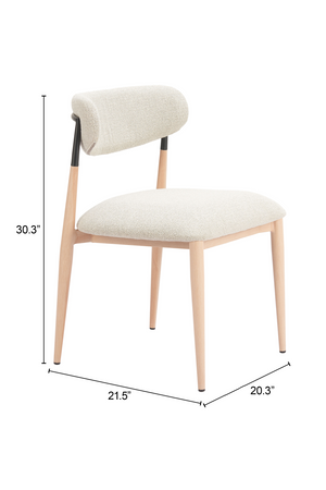 Gray Fabric Armless Dining Chairs (2) | OROA Modern Equinox | Oroa.com