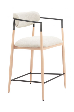 Gray Fabric Modern Counter Stool | OROA Modern Equinox | Oroa.com