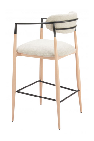 Gray Fabric Modern Bar Stool | OROA Modern Equinoxn | Oroa.com