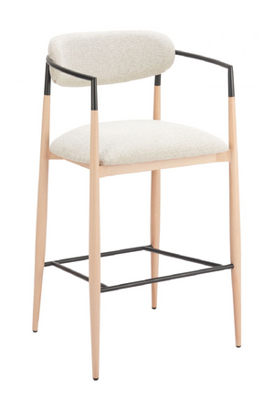 Gray Fabric Modern Bar Stool | OROA Modern Equinoxn | Oroa.com