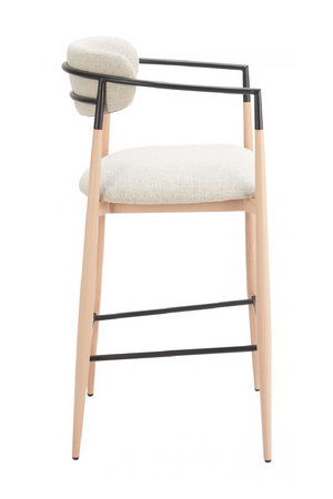 Gray Fabric Modern Bar Stool | OROA Modern Equinoxn | Oroa.com