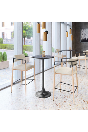 Gray Fabric Modern Bar Stool | OROA Modern Equinoxn | Oroa.com