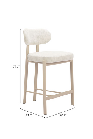 Gray Textured Weave Counter Stools (2) | OROA Modern Aurea | Oroa.com