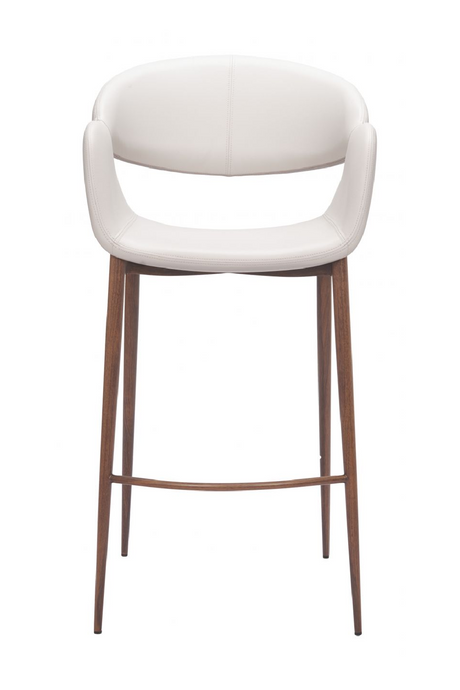 Beige Cut-Out Back Bar Stool | OROA Modern Limay | Oroa.com