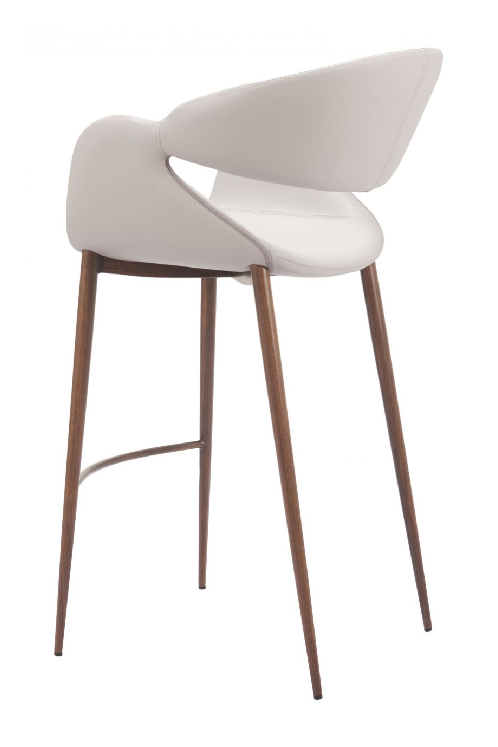 Beige Cut-Out Back Bar Stool | OROA Modern Limay | Oroa.com