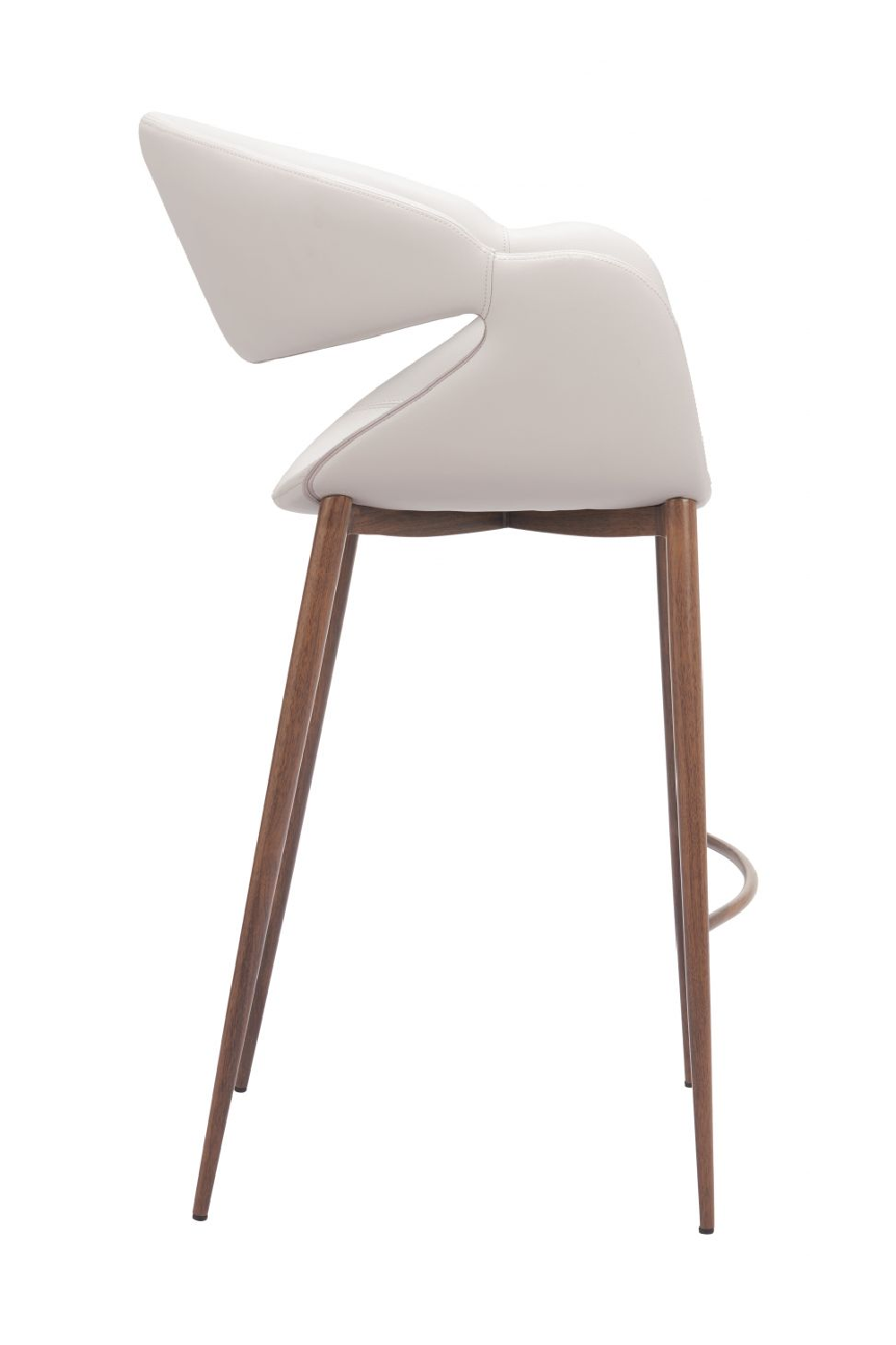 Beige Cut-Out Back Bar Stool | OROA Modern Limay | Oroa.com