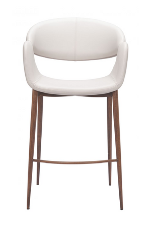 Beige Cut-Out Back Counter Stool | OROA Modern Limay | Oroa.com