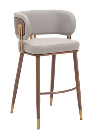 Beige Leather Bar Stool | OROA Modern Brew | Oroa.com