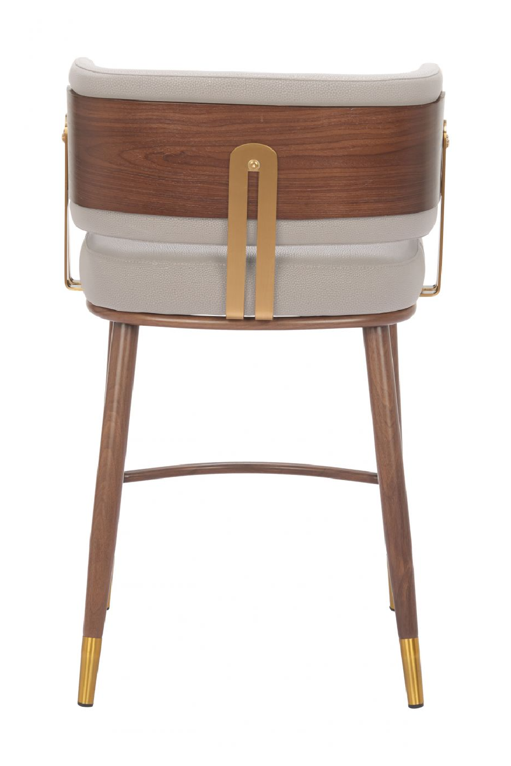 Beige Leather Counter Stool | OROA Modern Brew | Oroa.com