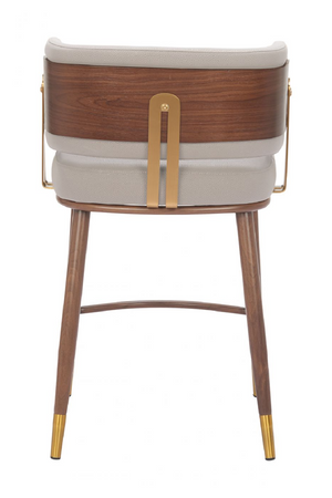 Beige Leather Counter Stool | OROA Modern Brew | Oroa.com
