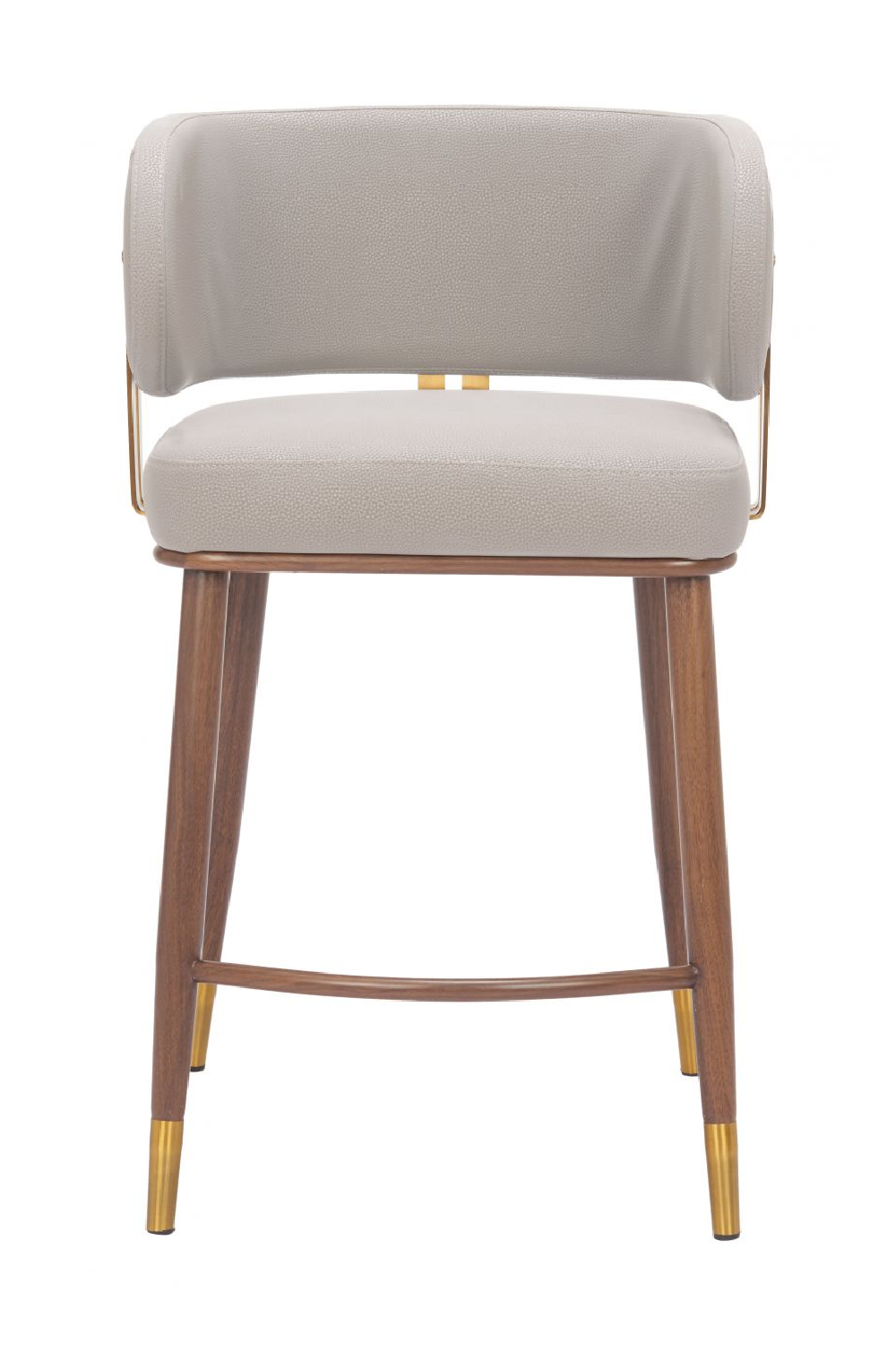 Beige Leather Counter Stool | OROA Modern Brew | Oroa.com
