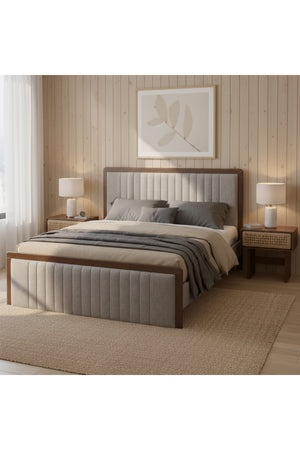 Woven Jute 1-Drawer Nightstand | OROA Modern Amaria | Oroa.com