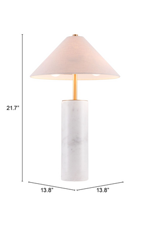 Beige Marble Base Table Lamp | OROA Modern Ciara | Oroa.com