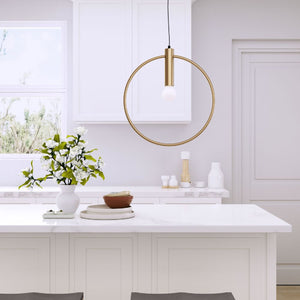   Brass Ring Pendant Lamp | Oroa.com