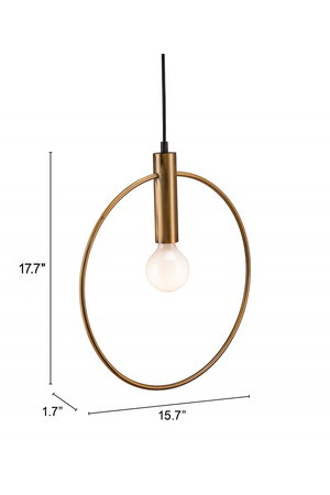 Brass Ring Pendant Lamp | OROA Modern Irenza | Oroa.com