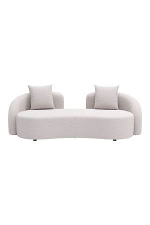 Beige Freeform Outdoor Loveseat | OROA Modern Sunny Isles | Oroa.com
