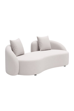 Beige Freeform Outdoor Loveseat | OROA Modern Sunny Isles | Oroa.com