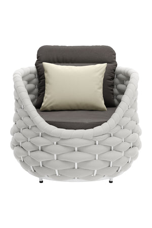   Gray Padded Outdoor Accent Chair | Oroa.com