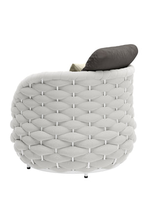   Gray Padded Outdoor Accent Chair | Oroa.com