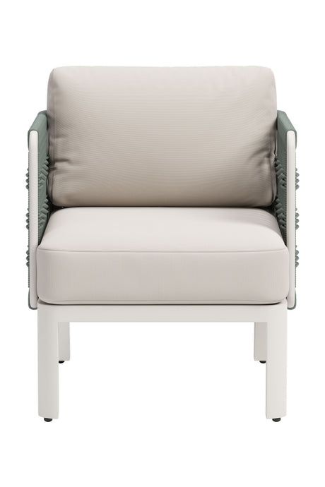   White Olefin Outdoor Lounge Armchair | Oroa.com