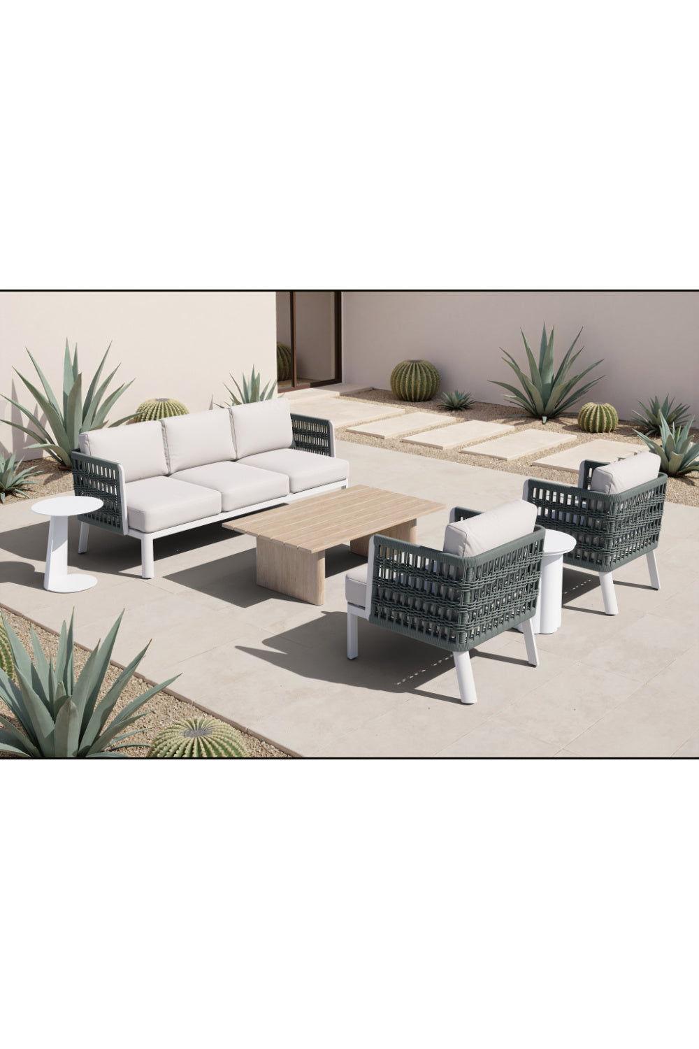   White Olefin Outdoor Sofa | Oroa.com