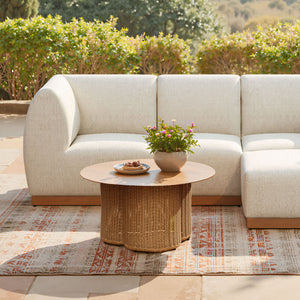 Natural Rattan Look Coffee Table | OROA Modern Soka