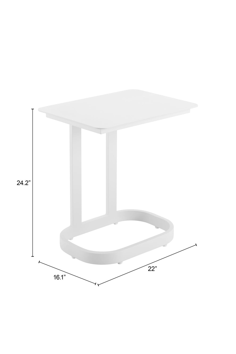 Outdoor Aluminum End Table | OROA Modern Friss | Oroa.com