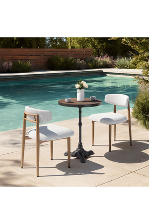   White Padded Outdoor Dining Chair | Oroa.com