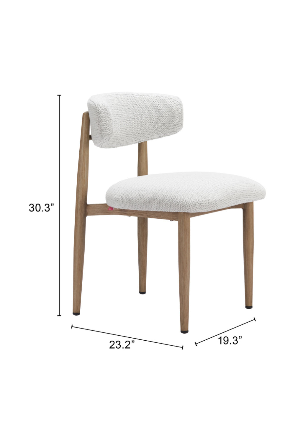   White Padded Outdoor Dining Chair | Oroa.com