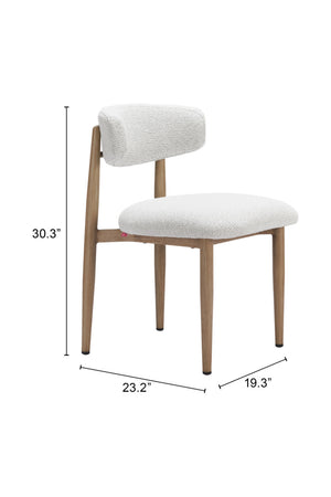   White Padded Outdoor Dining Chair | Oroa.com