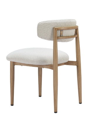  White Padded Outdoor Dining Chair | Oroa.com