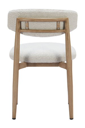   White Padded Outdoor Dining Chair | Oroa.com